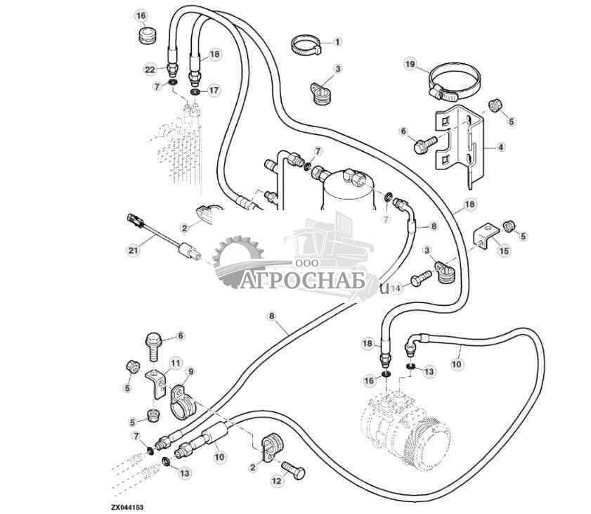 RECEIVER-DRYER AND HOSES (AIR CONDITIONING WITH 